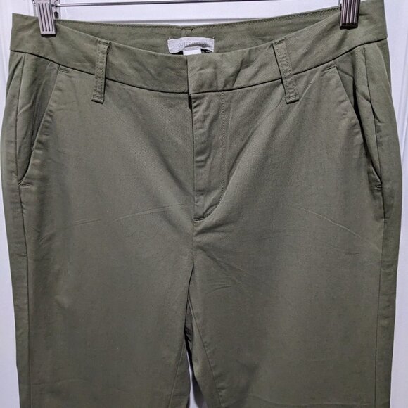 Outerknown | Avery flared stretch trousers in Olive Green - Picture 6 of 11